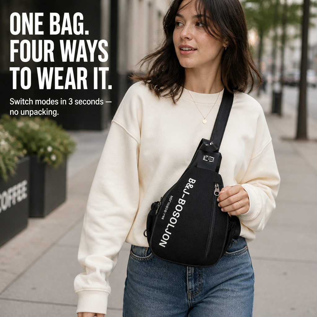VersaFlow™ — Shift From Backpack to Sling in Just 3 Seconds