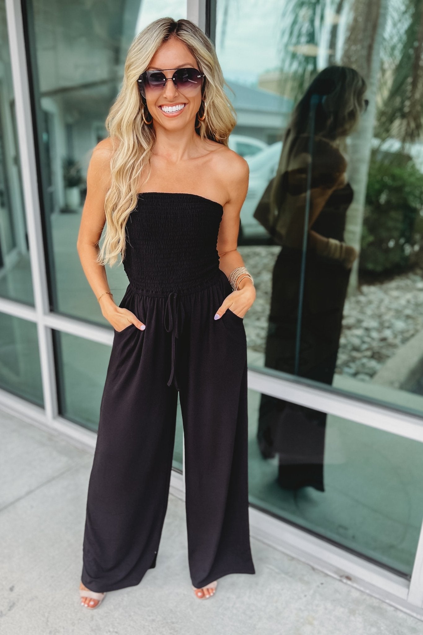 LunaSid™ Off-Shoulder Jumpsuit — Own Every Room with Unmatched Comfort and Chic Confidence