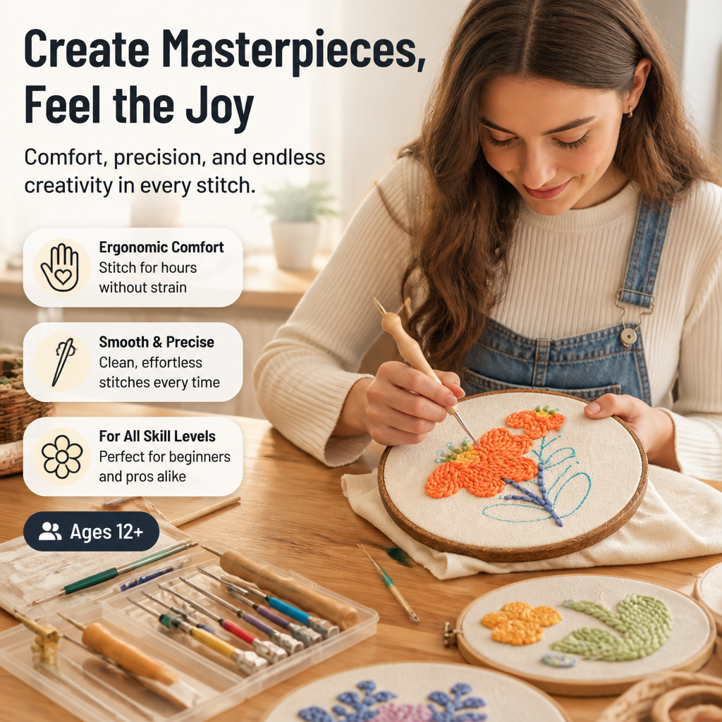 ThreadCraftr™ Precision Needle Kit — Sew Pain-Free, Create Masterpieces That Last