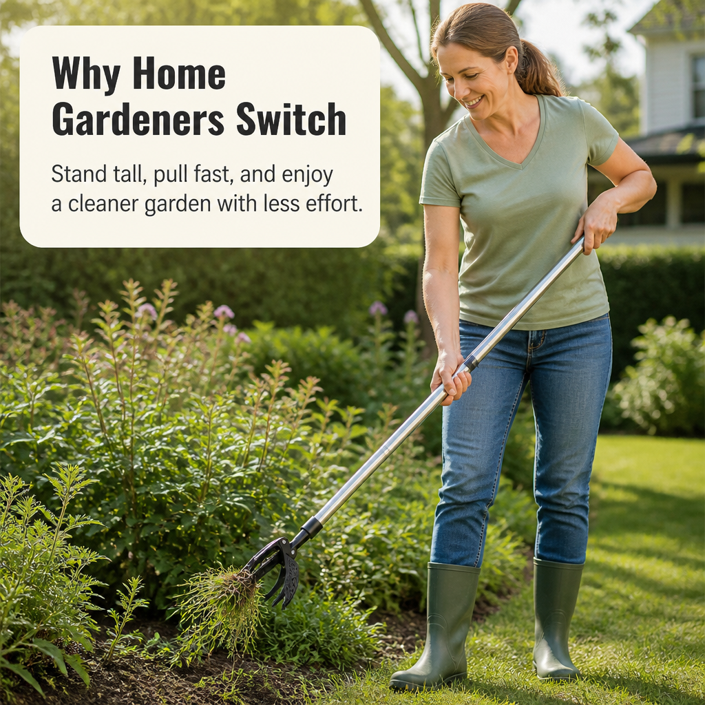 VertoWeed™ — Weed Without Pain and Stand Tall in Total Garden Control