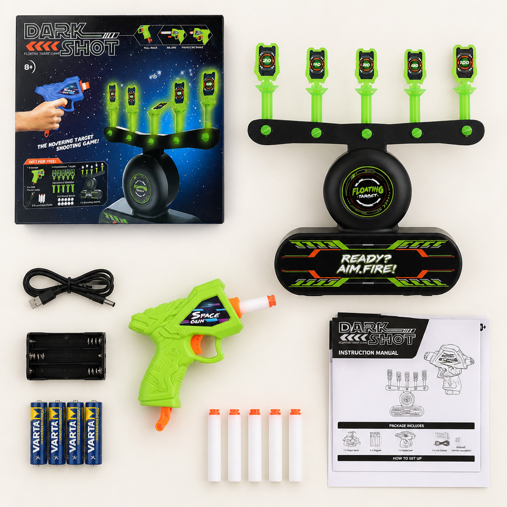 TurboGlow™ — Get Kids Off Screens and Into Glowing Floating-Target Battles
