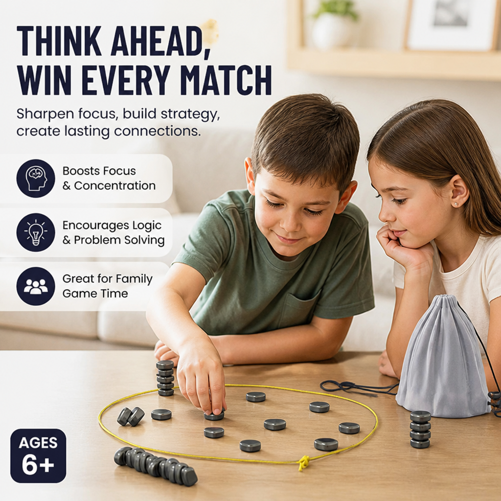 StratagemX™ Magnetic Chess — Lock Every Move, Ignite Your Winning Mindset