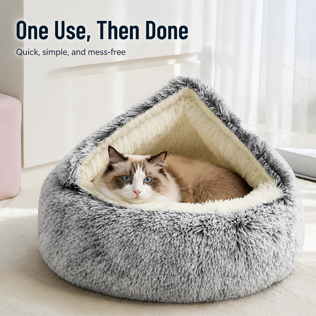 SnuggleNest™ — The Cozy Hug That Calms Your Pet to Deep, Dreamy Sleep