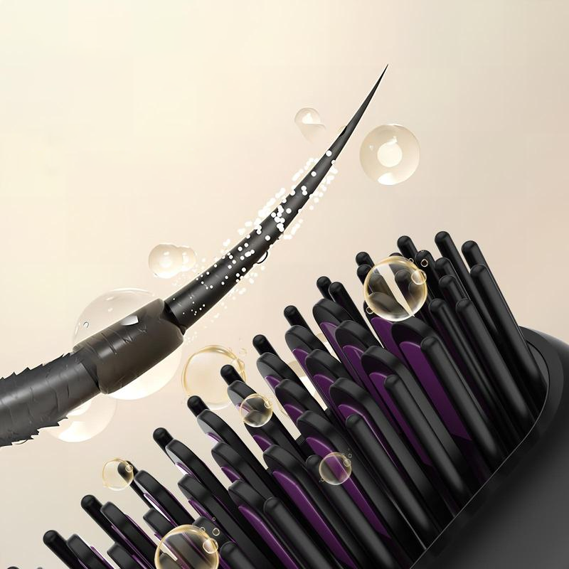 Temperature Display Cordless Hair Straightening Brush