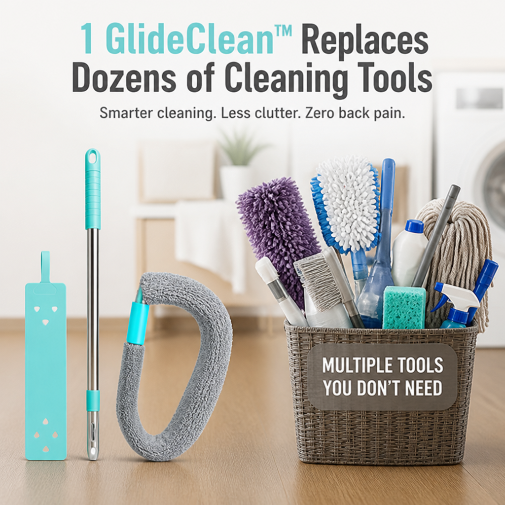 GlideClean™ — Clean Every Corner Without Bending or Back Pain