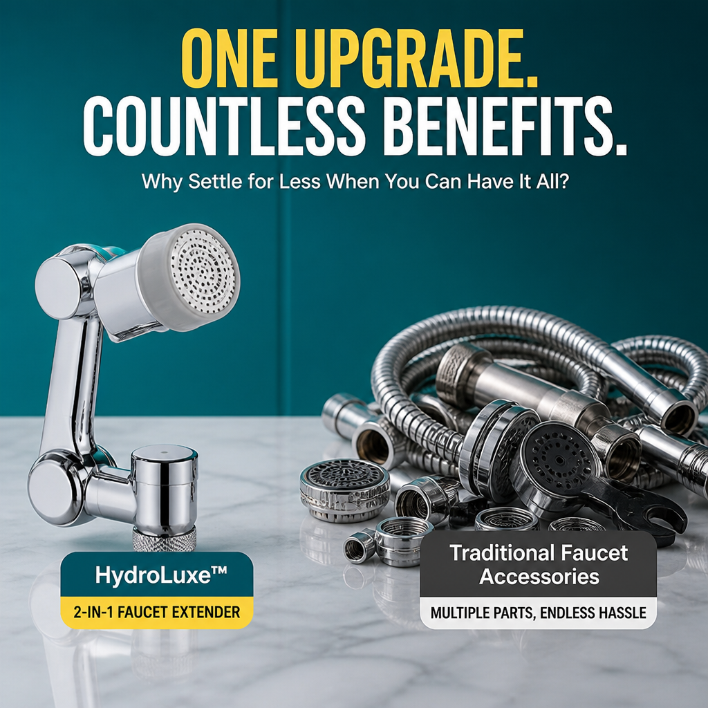 HydroLuxe™ — Command Every Drop for Splash-Free, Effortless Rinsing