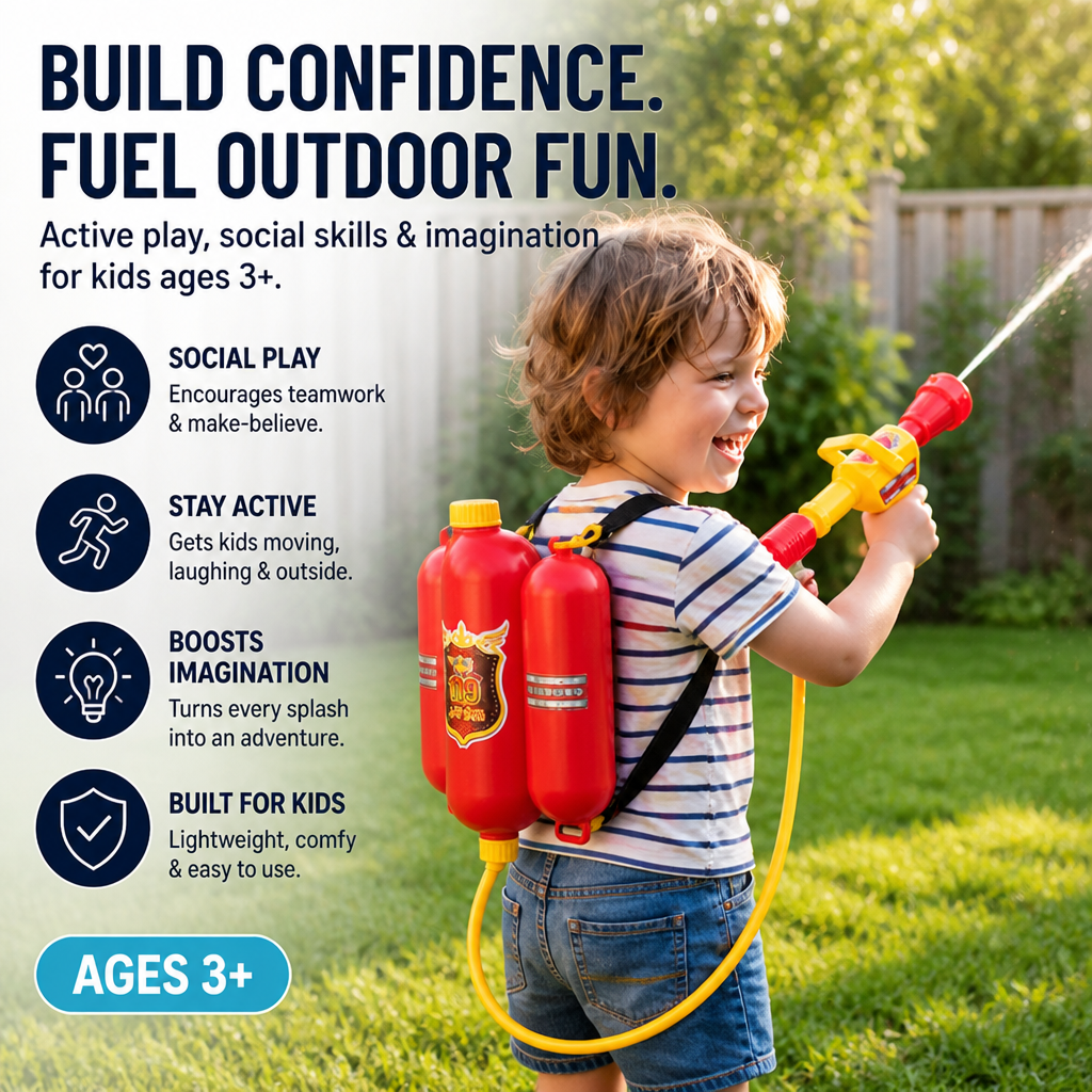 BlazeCharge™ Water Warrior Backpack — Unleash Heroic Outdoor Thrills Kids Beg For