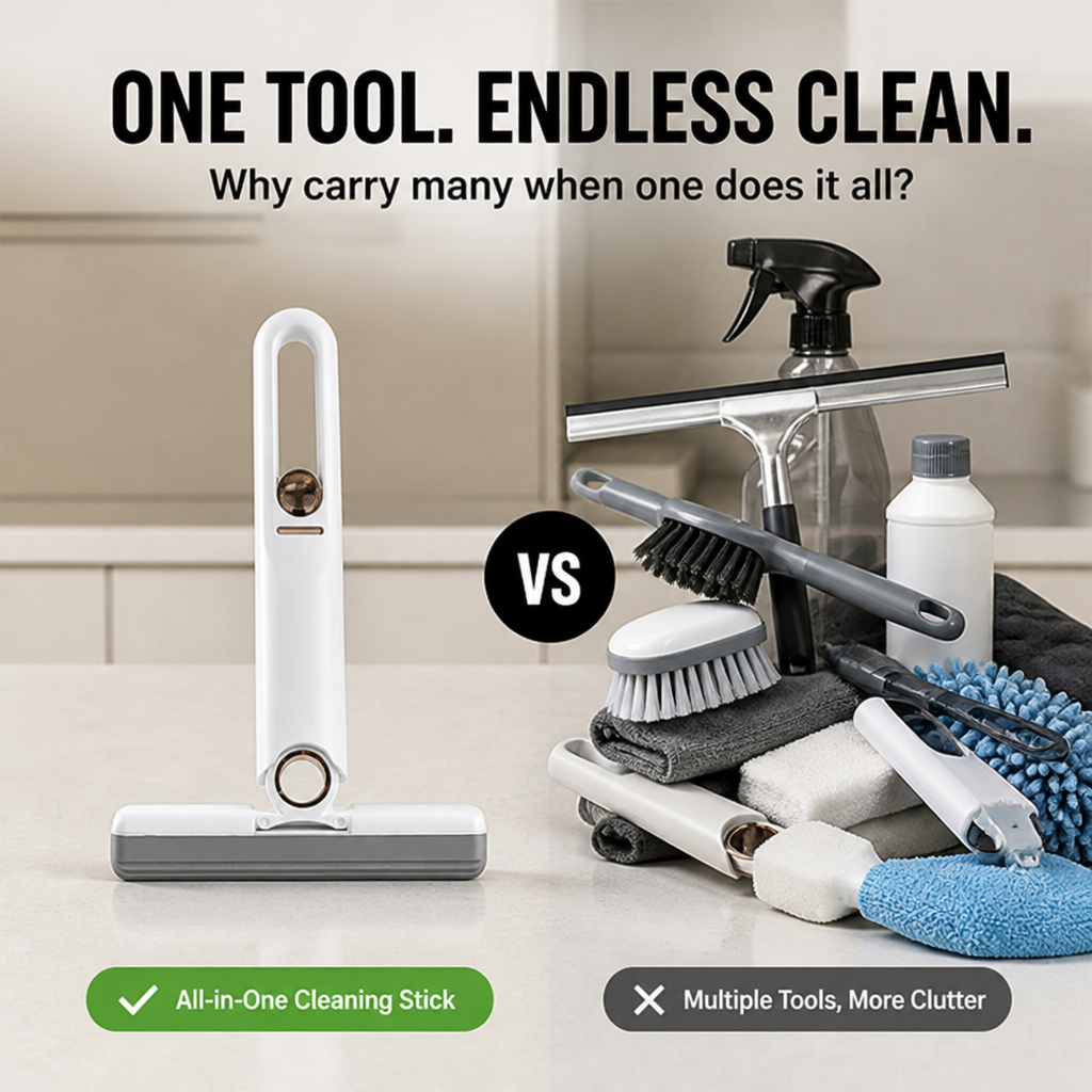 GleamSwift™ Mini Cleaning Stick — Instantly Clear Pet Hair and Shine Without the Struggle