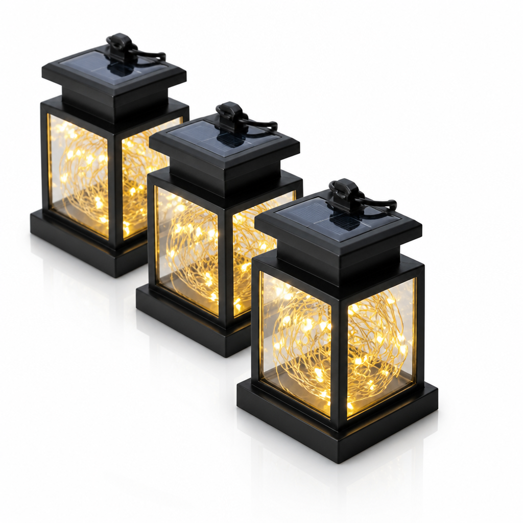 Solar-Powered Star Lantern (Outdoor Hanging)