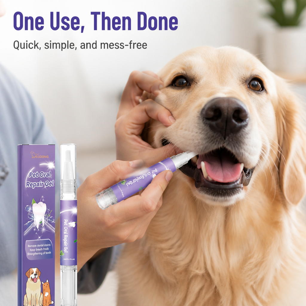 PurePaws™ Dental Gel — Restore Their Smile with Soothing, Fresh Breath Confidence
