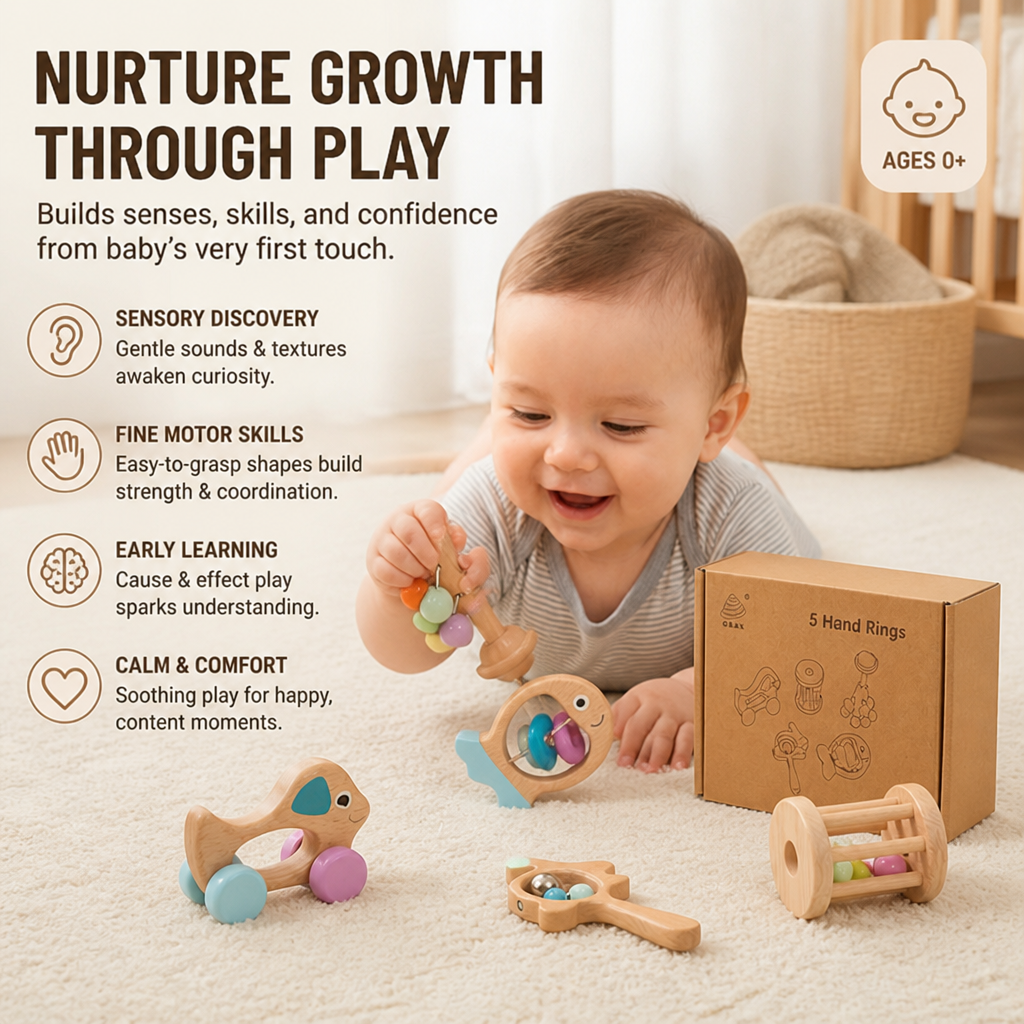 The GentleNest™ Sensory Set — Nurture Calm Curiosity and Joy from Baby’s First Touch