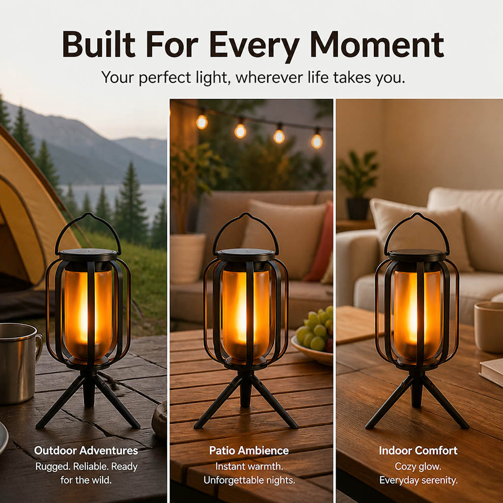 LumenAura™ Lantern — Sun-Powered Glow That Turns Every Night into Warm, Magical Memories