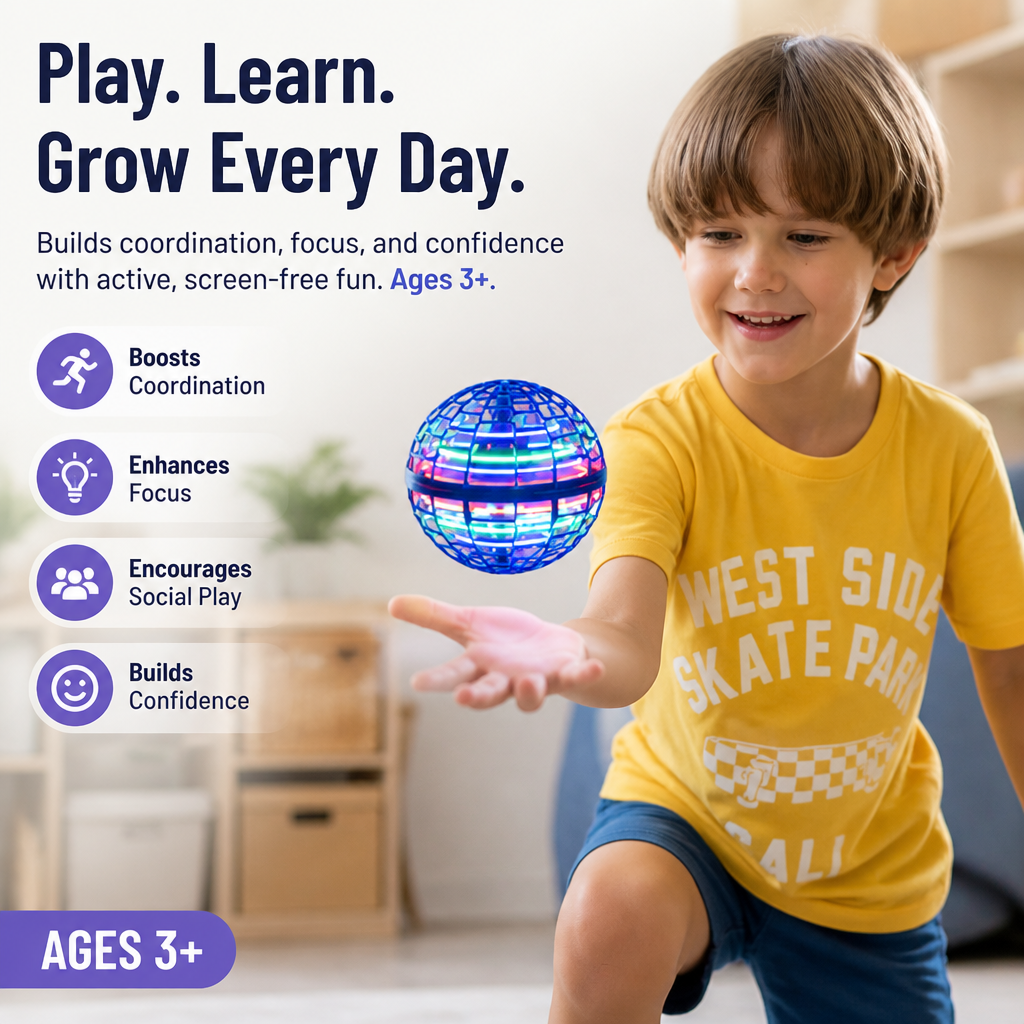 LumaWhirl™ Orb — Ignite Boundless Energy and Mesmerize Every Playtime with Stunning Glow
