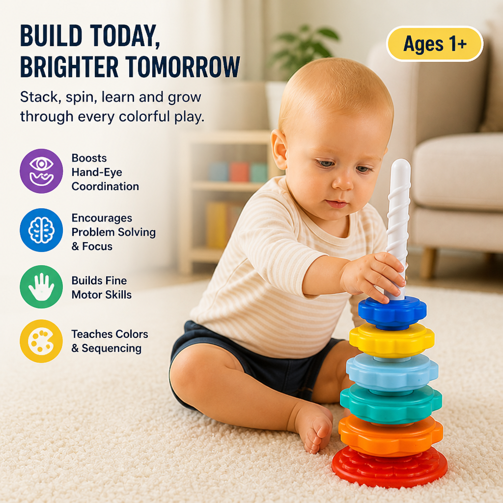 ColorWhirl™ — Ignite Their Curiosity with Every Colorful Spin and Stack