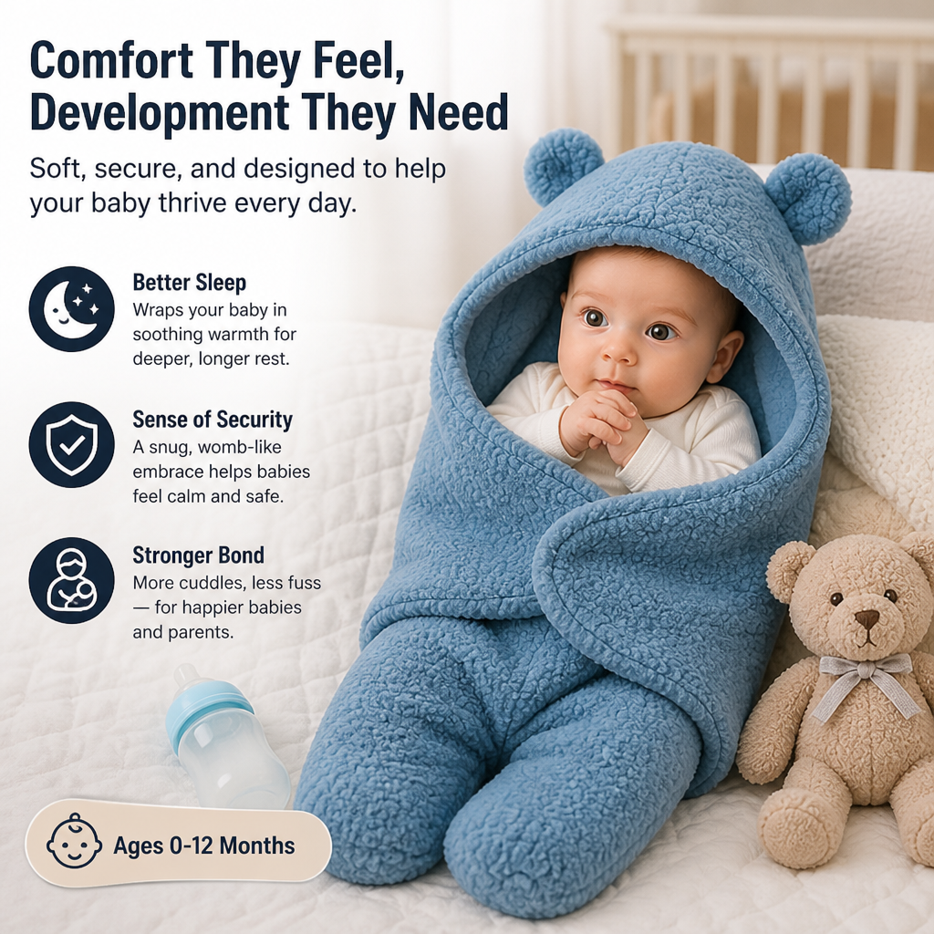 SnuggleNest™ — Wrap Your Baby in Tender Warmth for Deep, Peaceful Sleep