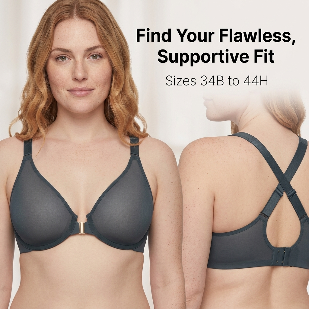 SilkStride™ Plunge Bra — Elevate Your Curves and Confidence with All-Day Comfort