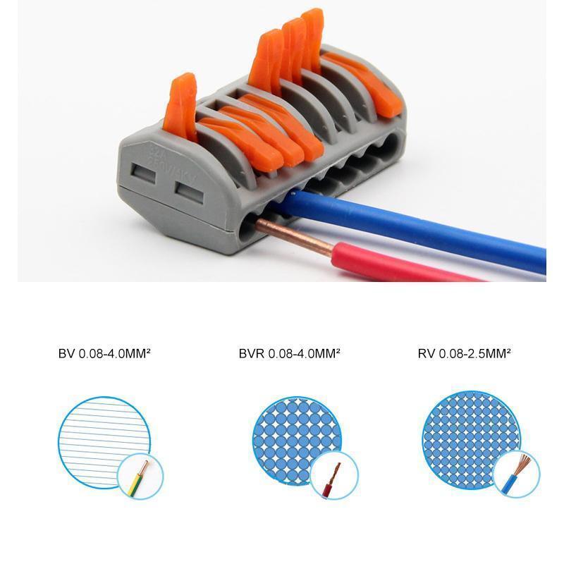 10-Piece Wire Connector Kit – Tool-Free Electrical Connections