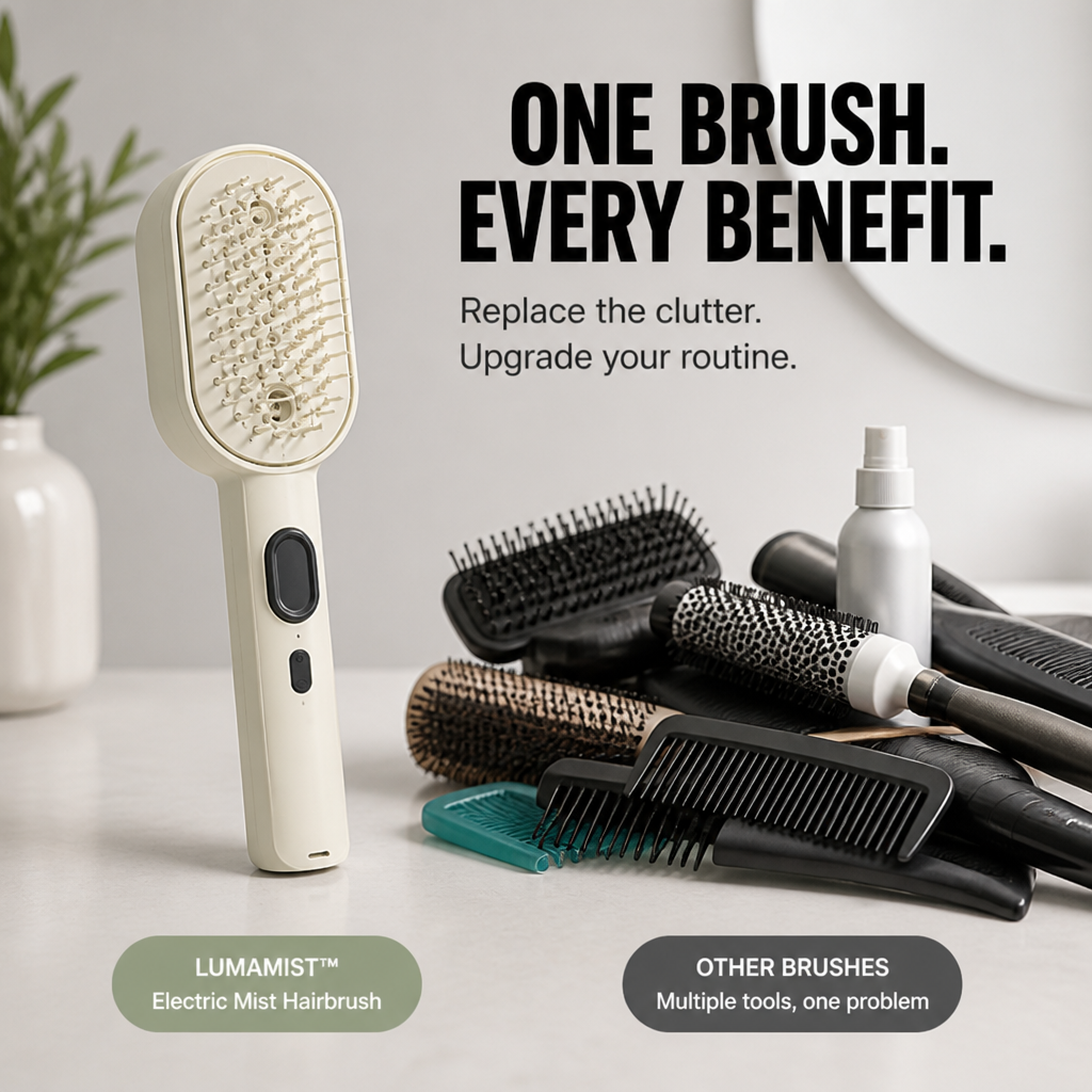 LumaMist™ — Effortless Detangling That Nourishes and Revives Every Strand
