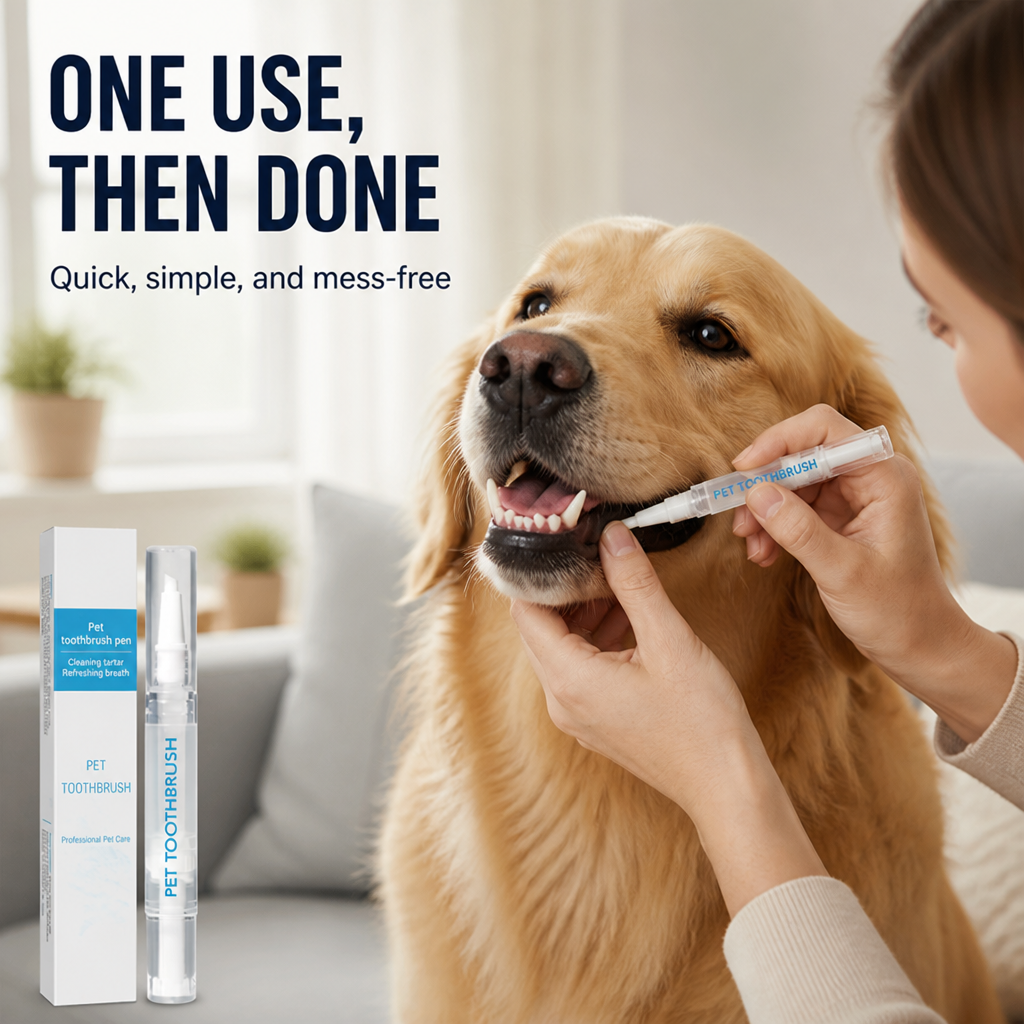 FloraFresh™ Pet Smile Pen — Effortless Daily Care for a Bright, Happy Pet Smile
