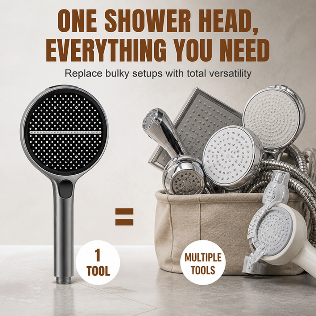 TempestaPure™ High-Pressure Handheld Shower Head — Ignite Your Senses with a Powerfully Revitalizing Shower Every Time