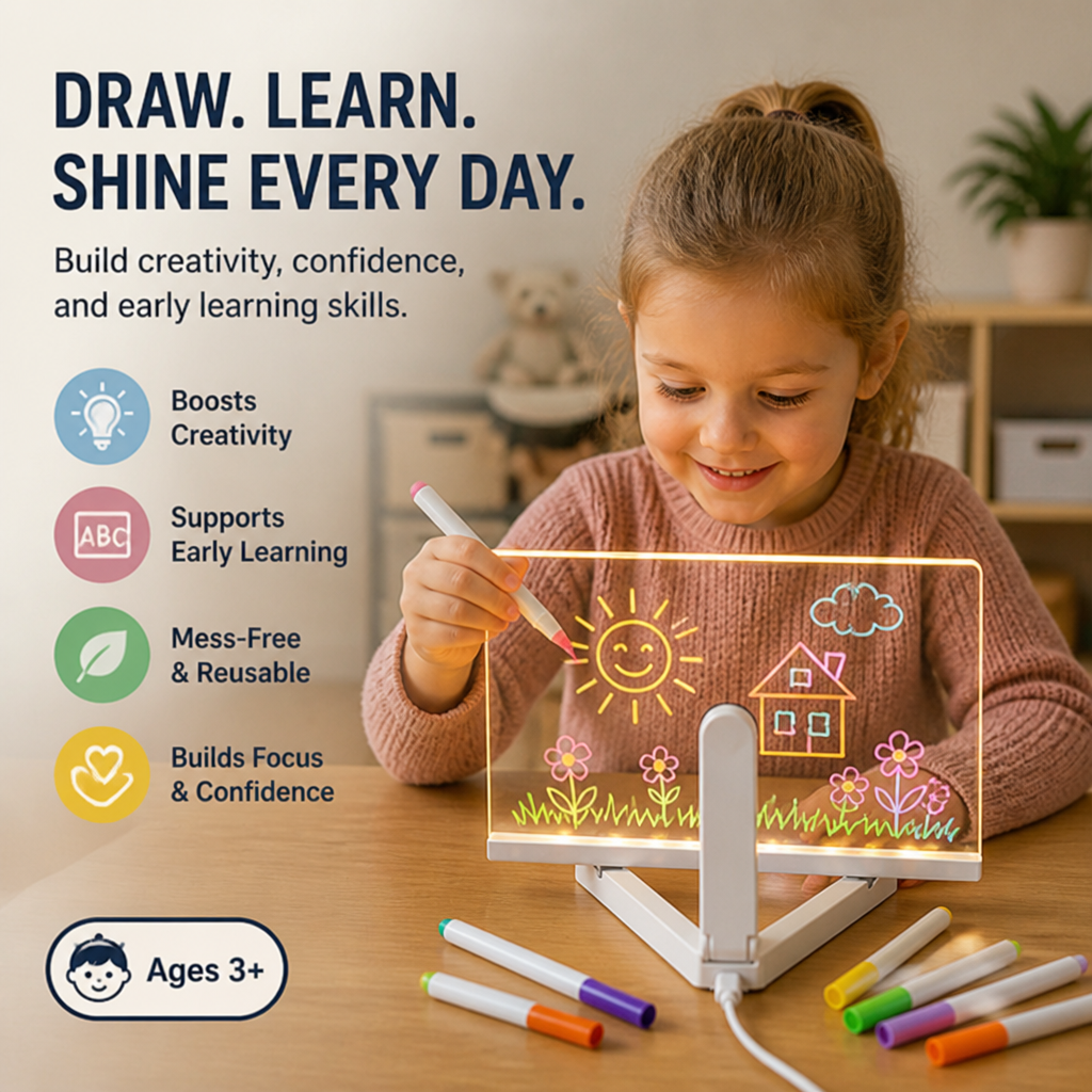 LumoCraft™ — Ignite Your Child’s Imagination with Every Glowing Stroke