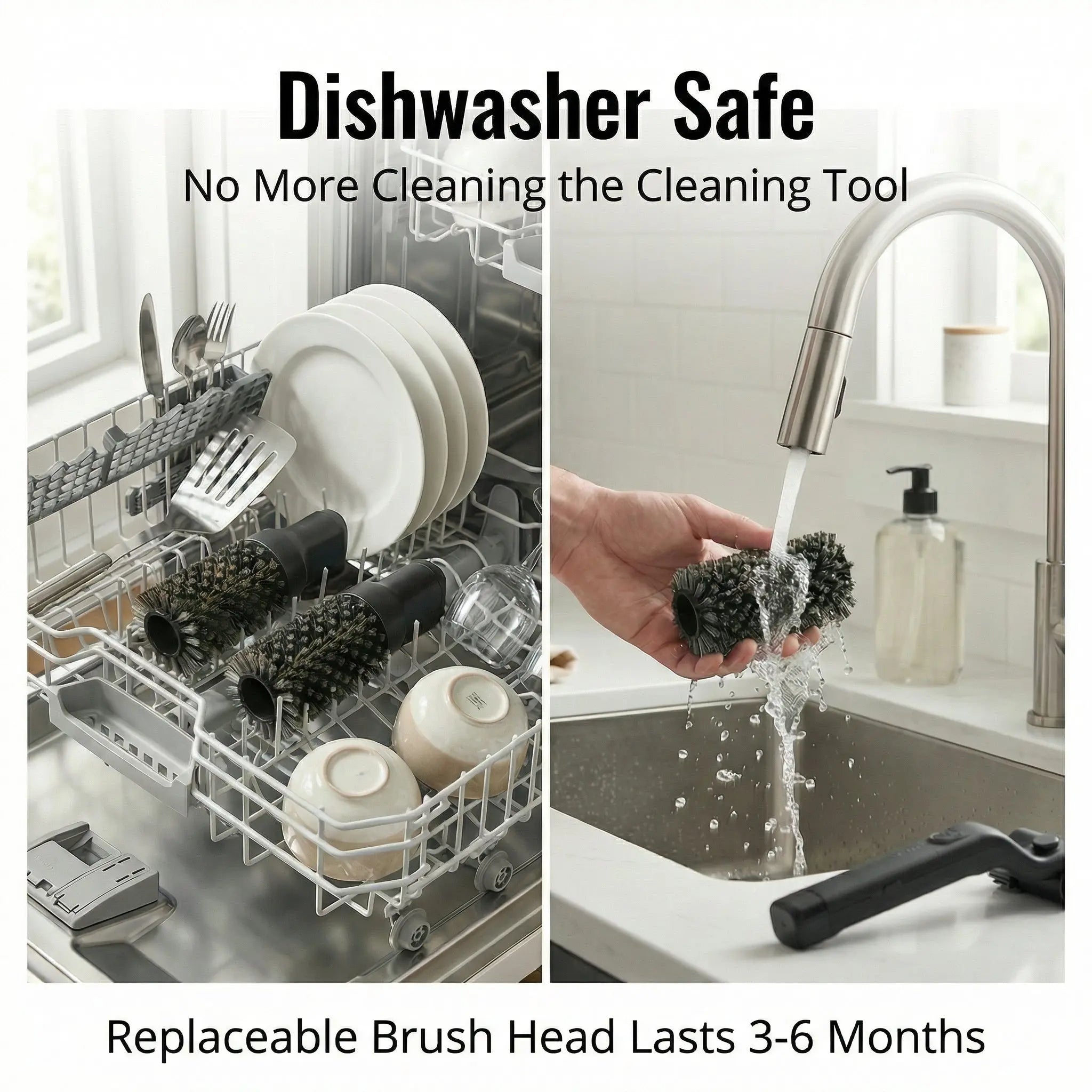 Grill Scrubber with Rotating Head | Fast Grill Cleaning | Safe Bristle Design | GrillPro