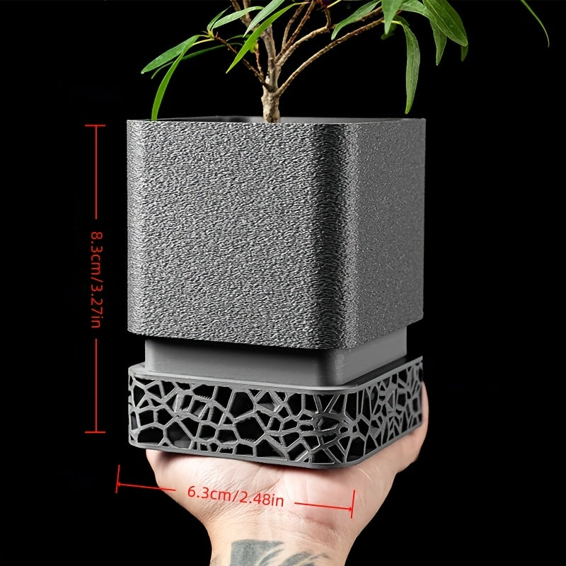 Chic GeoPlanter – Stylish Planter with Drainage Tray for Neat Displays
