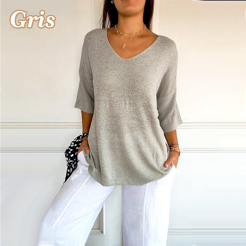 VelloraFlex™ V-Neck Shirt — Experience Effortless Comfort and Confident Style That Moves With You All Day