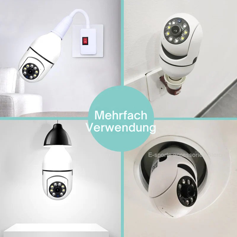 CCTV Security Camera | 360° Panoramic View | Full HD Night Vision | BulbCam360