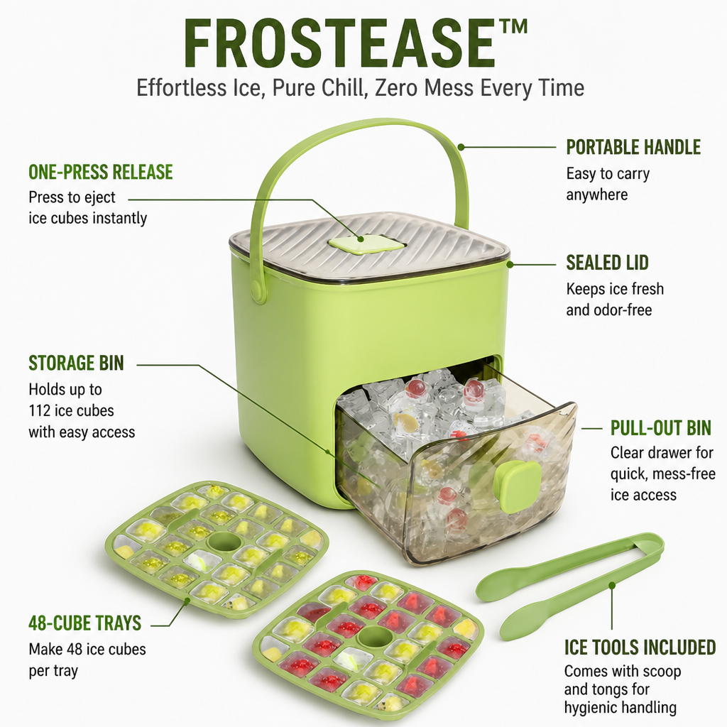 FrostEase™ — Effortless Ice, Pure Chill, Zero Mess Every Time