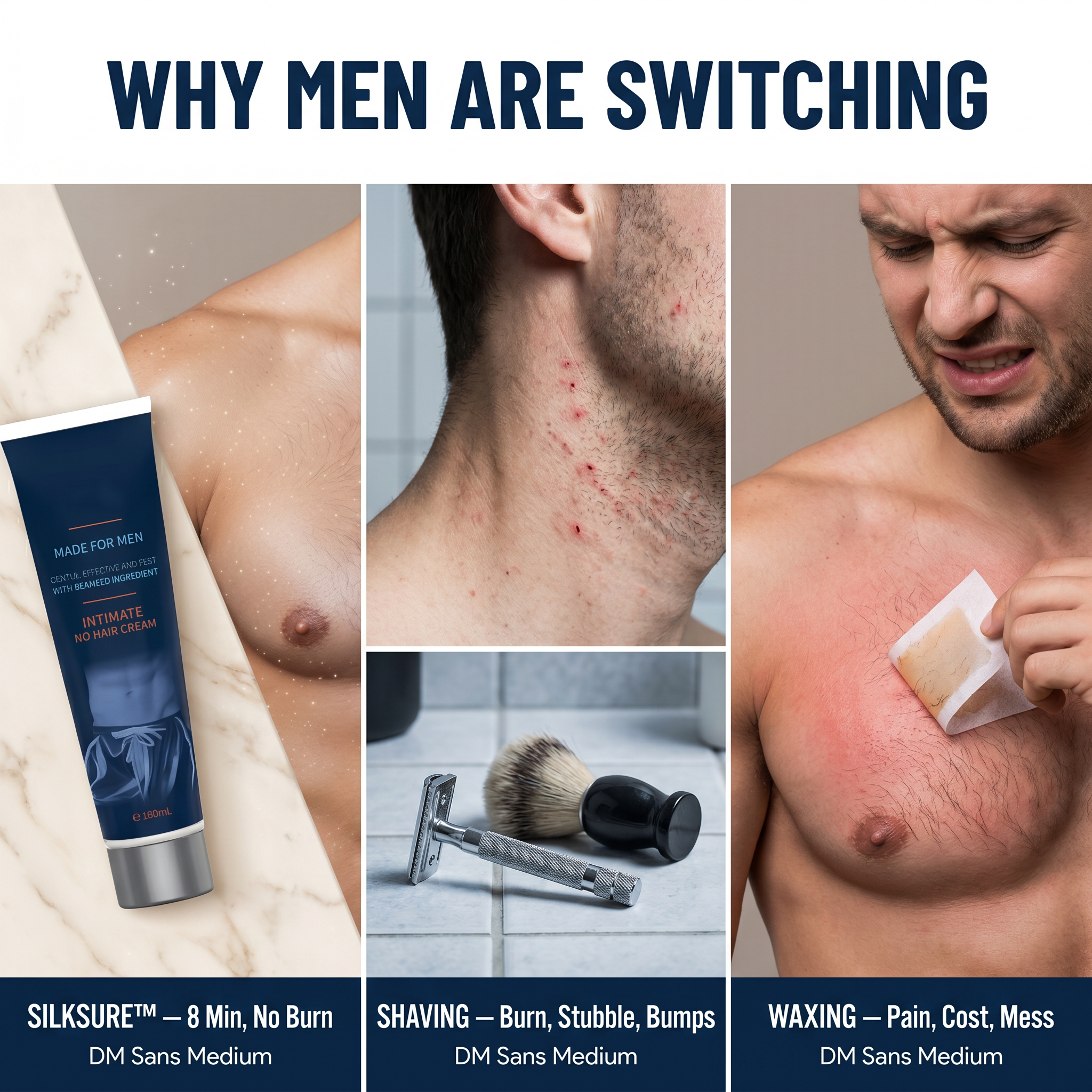 SilkSure™ — Manscape Chest, Back & Below the Belt Pain-Free in Just 8 Minutes