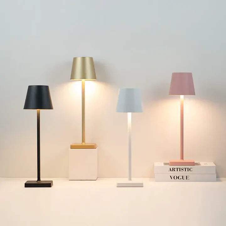 Wireless LED Desk Lamp with Touch Dimmer – Cordless, Clean Ambiance
