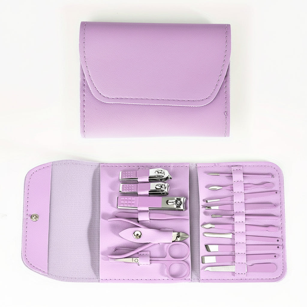 Essential 16-Piece Stainless Steel Nail Care Kit