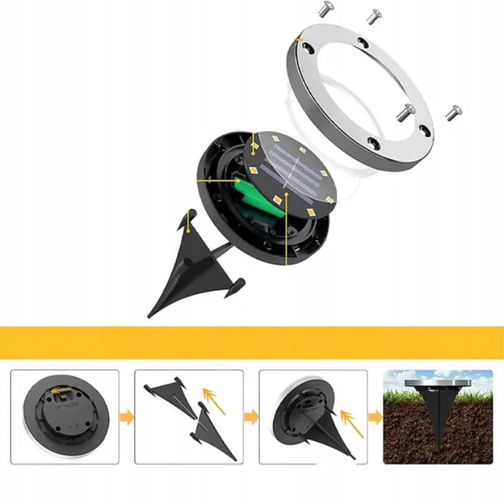 3-Pack Solar Garden Lights – Chic Outdoor Lighting, No Wires Needed