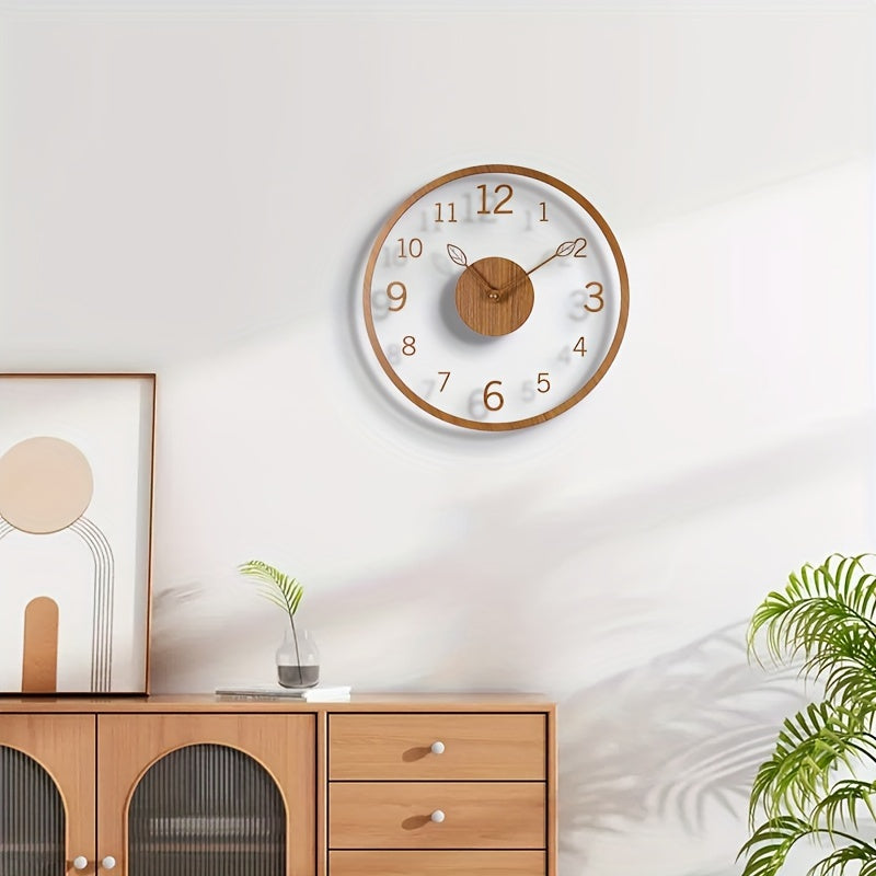 AeroLeaf Wall Clock – Contemporary Floating Design