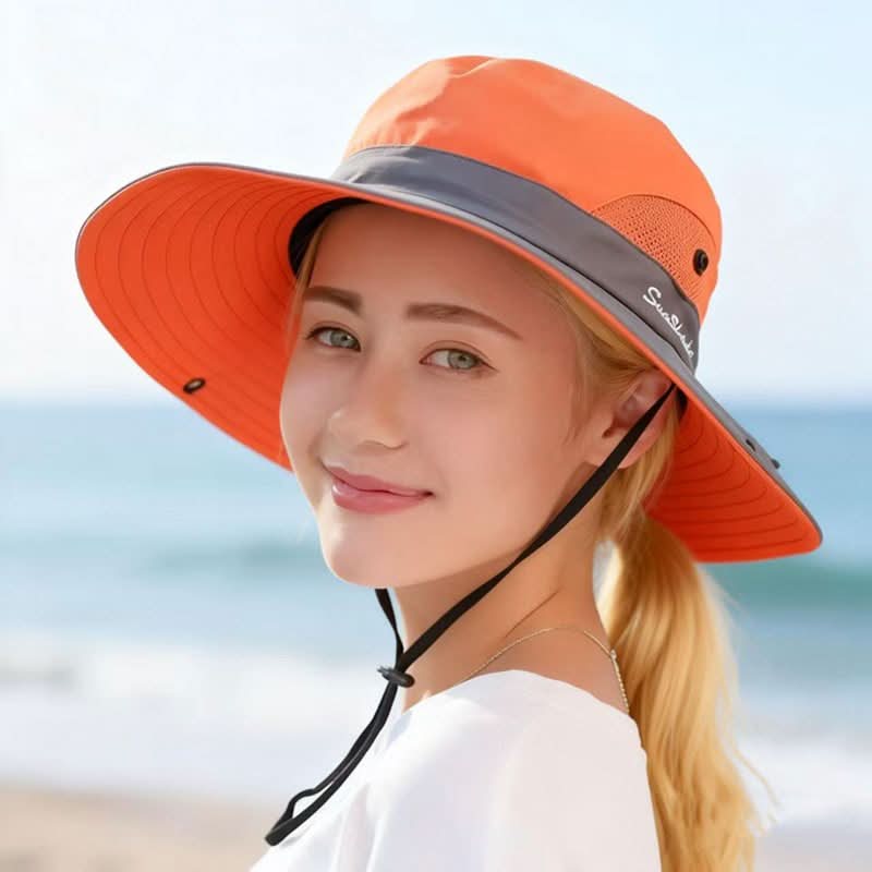 Breathable Mesh Outdoor Hat with Wide Brim