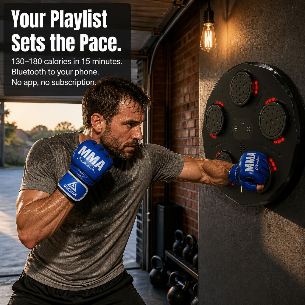 FlowPunch™ — Strike to the Rhythm and Beat Stress in 15-Minute Rounds