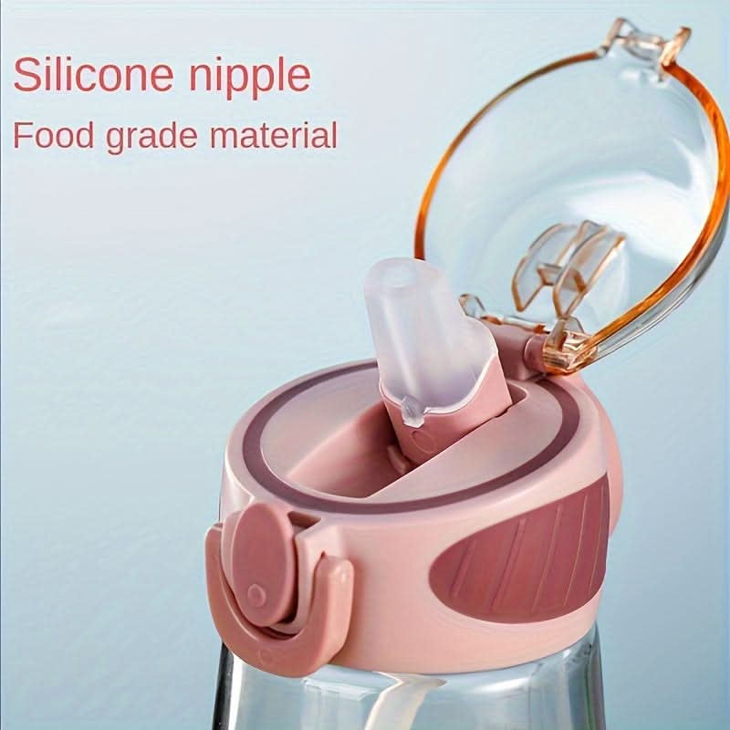 Leakproof Travel Water Cup with Compact Straw Design