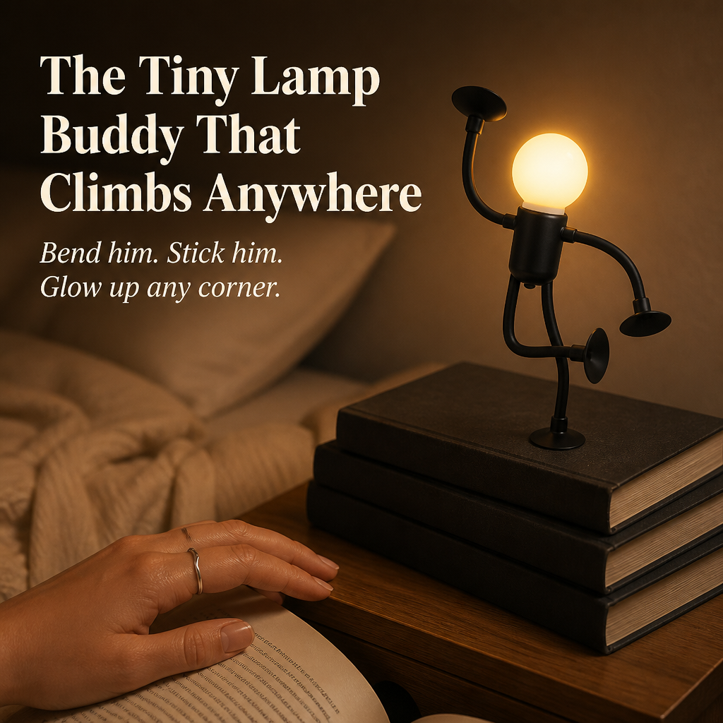 LumaEase™ — Place a Cozy-Glow Lamp Companion on Any Shelf, Desk or Bedside