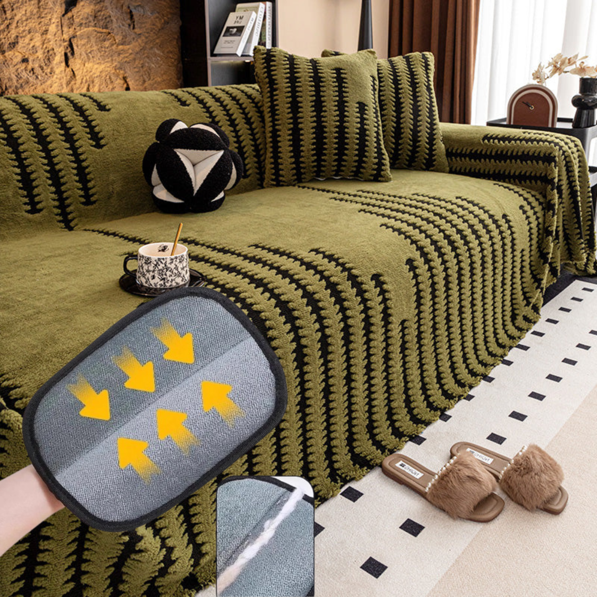 LumiNest™ Plush Sofa Cover — Wrap Your Sofa in Unshakable Comfort and Plush Luxury