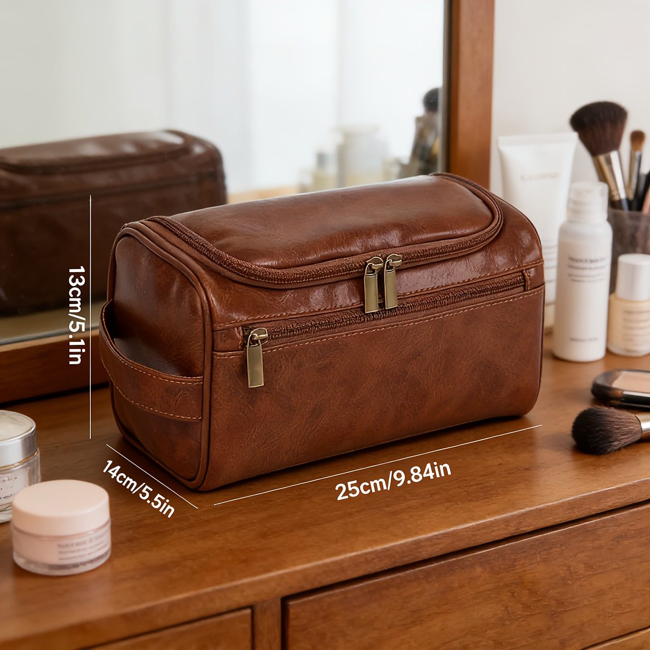HeritageCraft - Classic Leather Briefcase & Travel Organizer