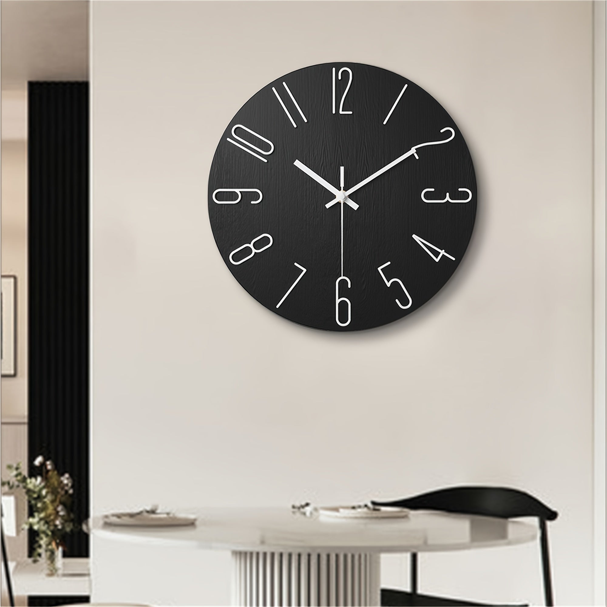 Sleek and Silent Frameless Wall Clock for Modern Homes