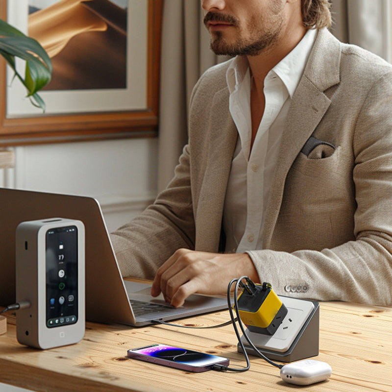BoltStream™ 80W Retractable Charger — Unleash Lightning-Speed Power Without the Tangle