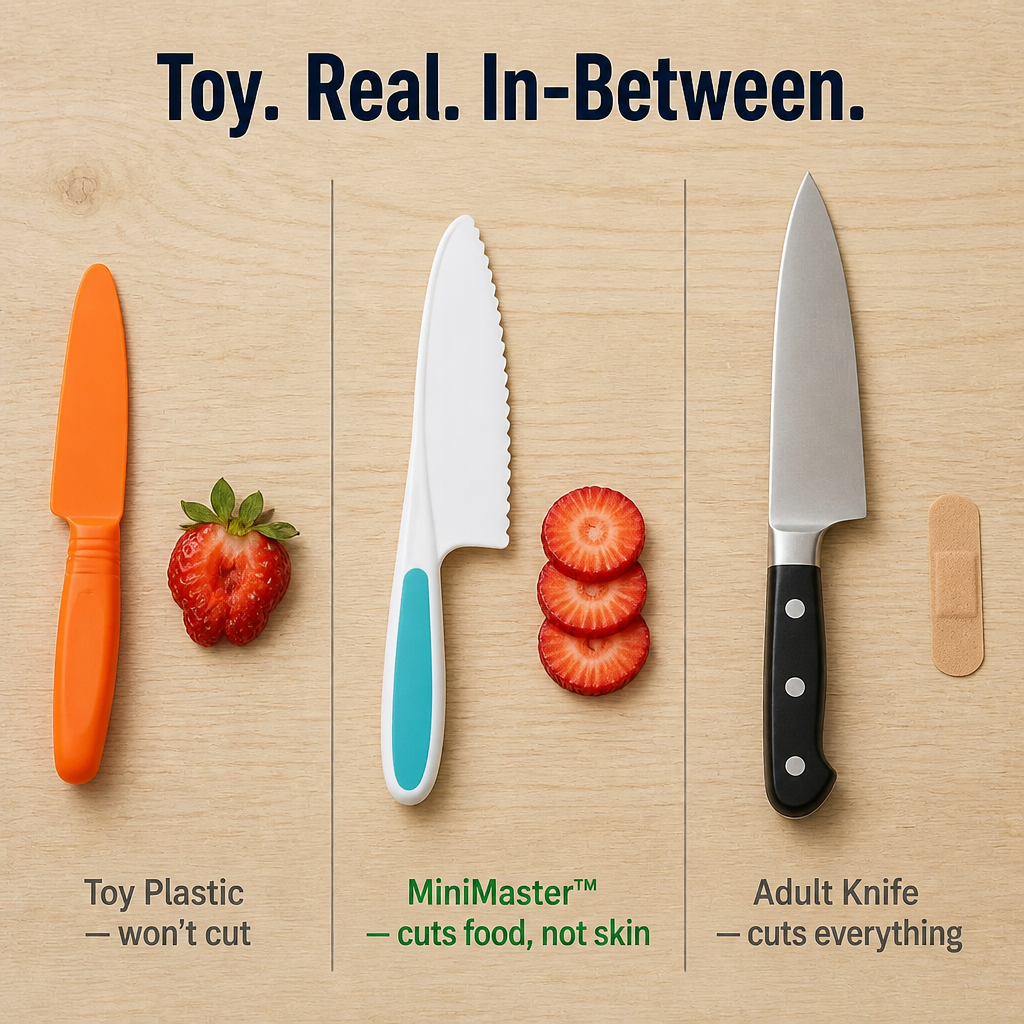 SkarletSharp™ Kids Kitchen Set — Ignite Your Child’s Pride with Safe, Real Slicing Success