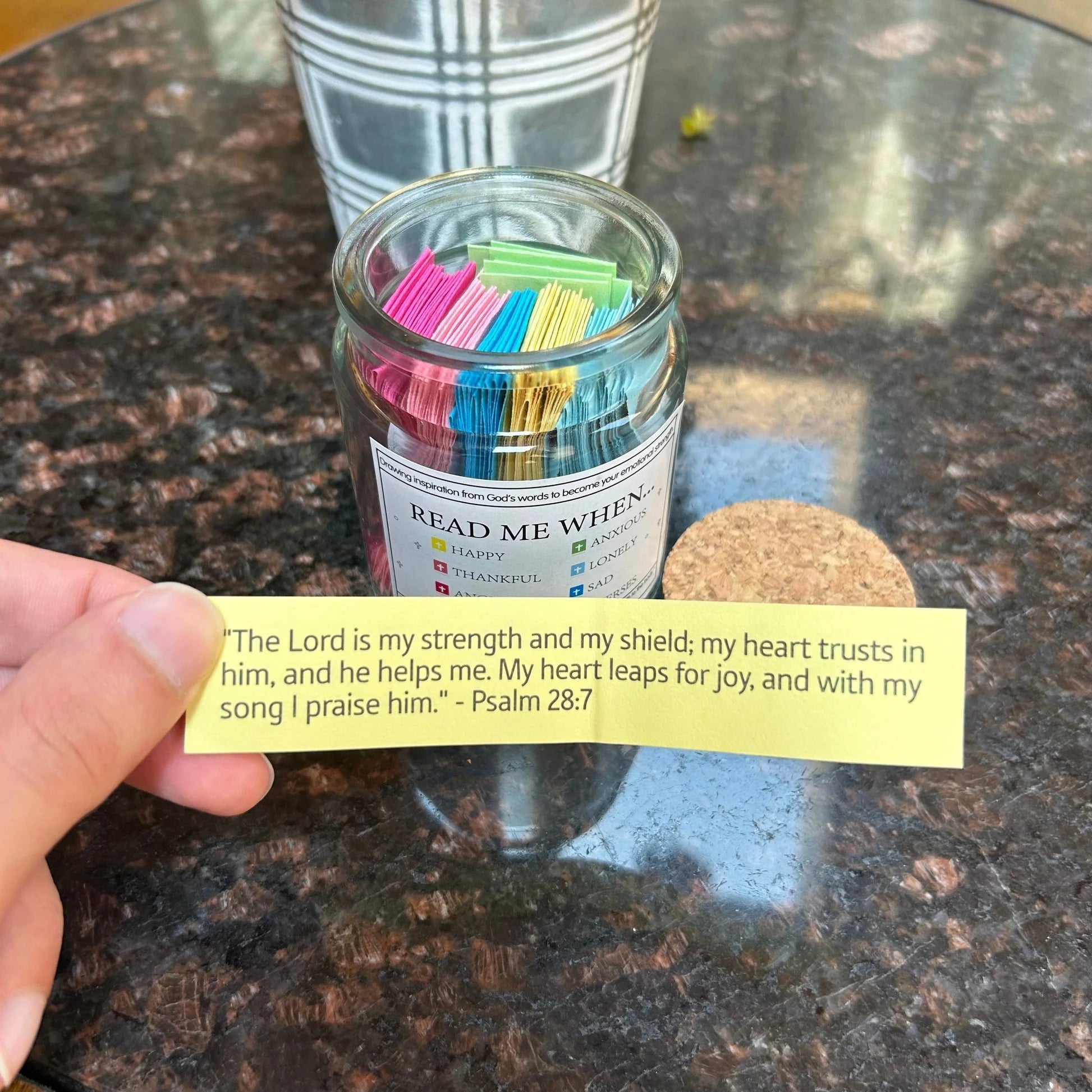 LumaFaith™ Verse Jar — Daily Sparks of Courage & Calm to Light Your Soul