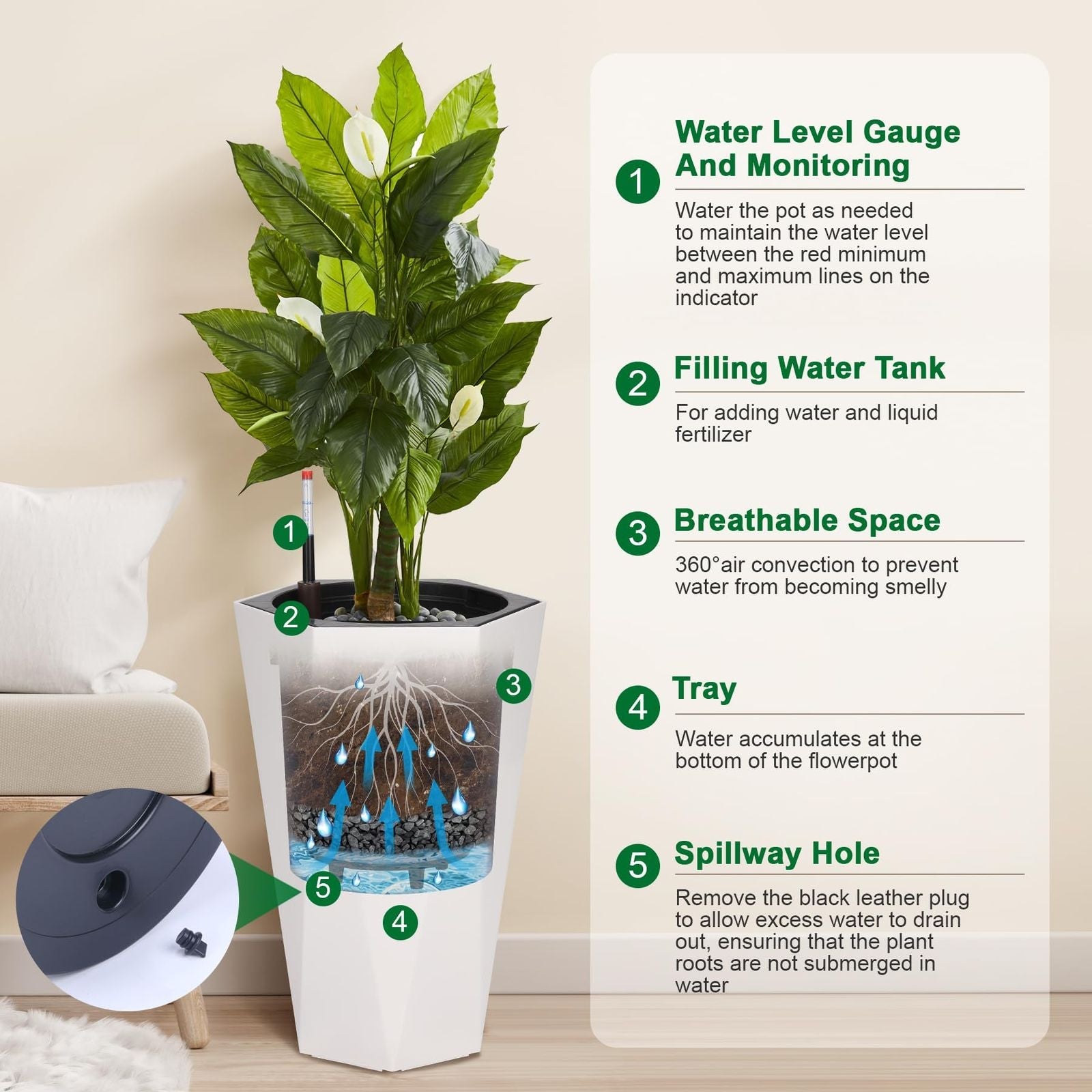 EcoGrow – Mobile Self-Watering Planter Duo