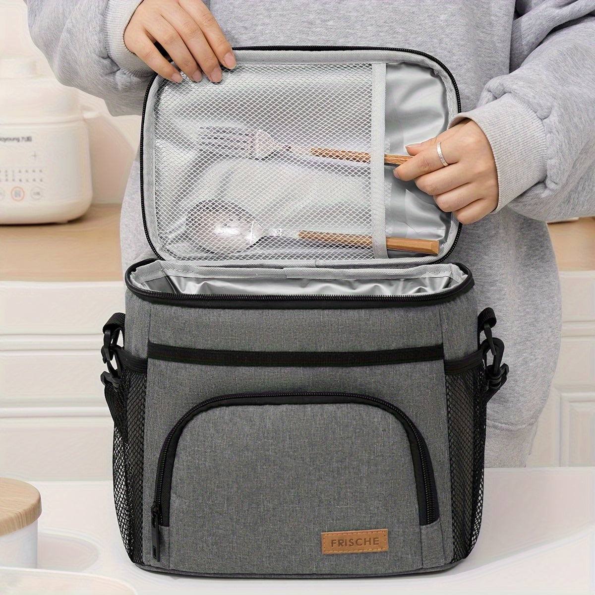 ChillPack - Extra-Large Insulated Lunch Carrier with Zipper & Strap