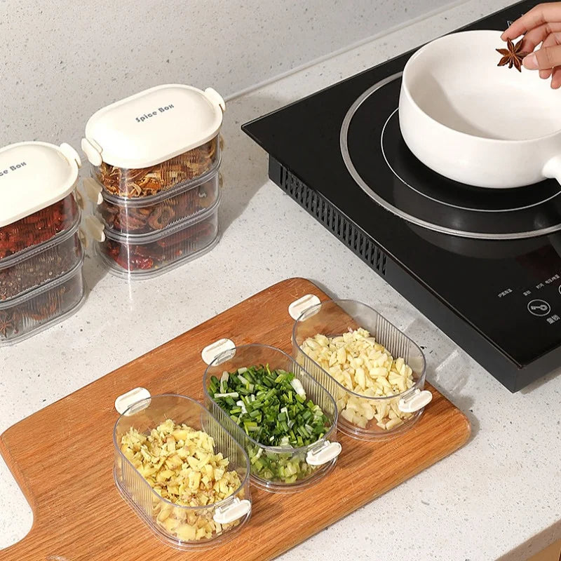 Spice Containers | Organize Quicker Than Ever | Stackable, Airtight, Transparent | SpiceNest