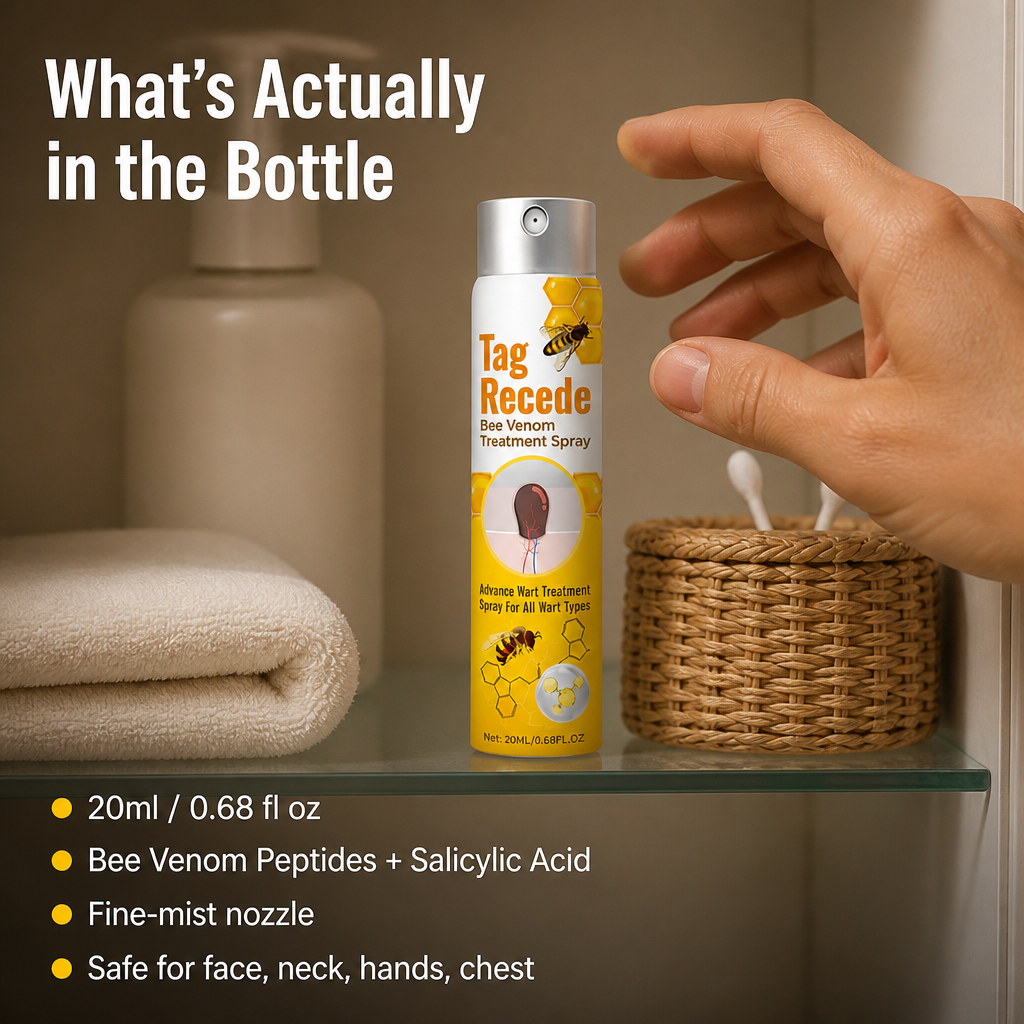 VenomaSilk™ — Effortlessly Eliminate Stubborn Warts with Bee Venom and Salicylic Acid Spray