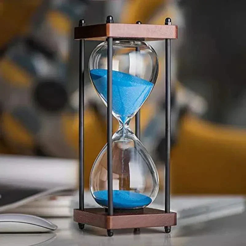 Elegant 60-Minute Hourglass for Time Management & Decor